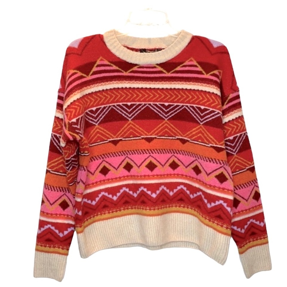 Forever 21 Multi-Colored Aztec Print Sweater
